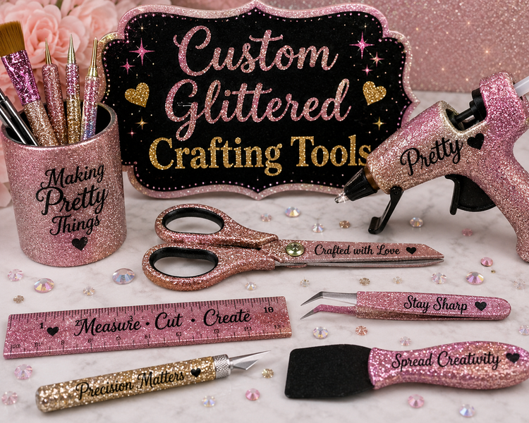 Glittered Craft Tools