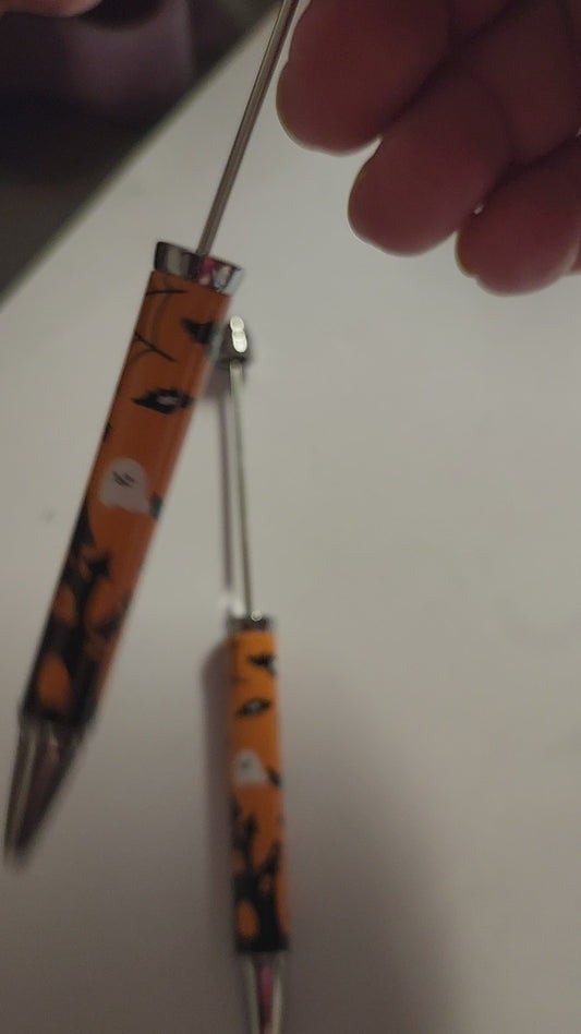 Beadable Pen Blanks- Halloween Printed