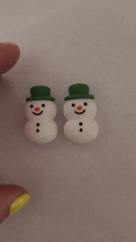 3D Silicone Focal- Snowman