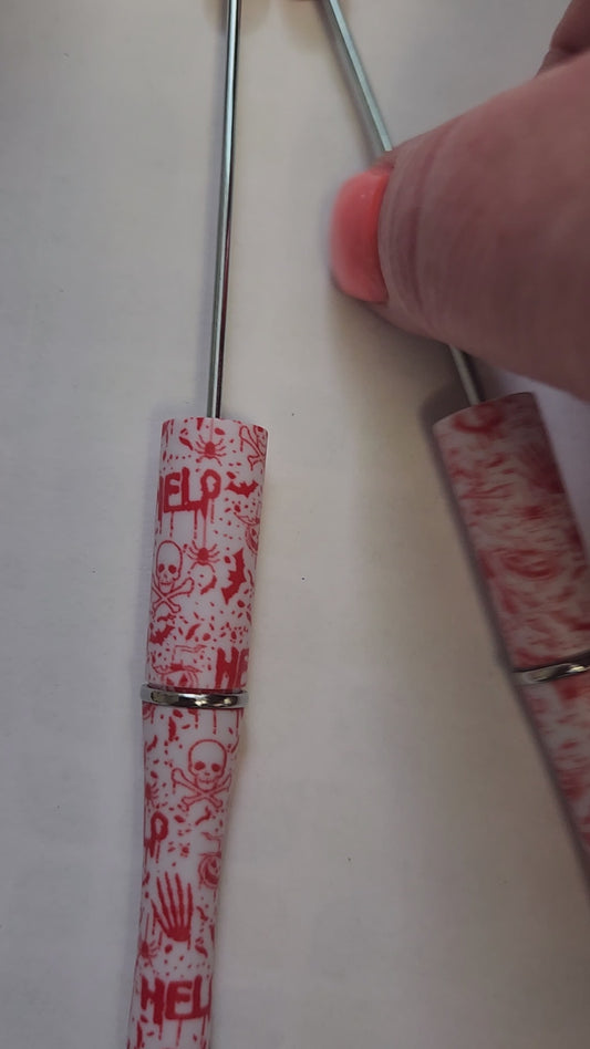 Beadable Pen Blanks- True Crime / Spooky