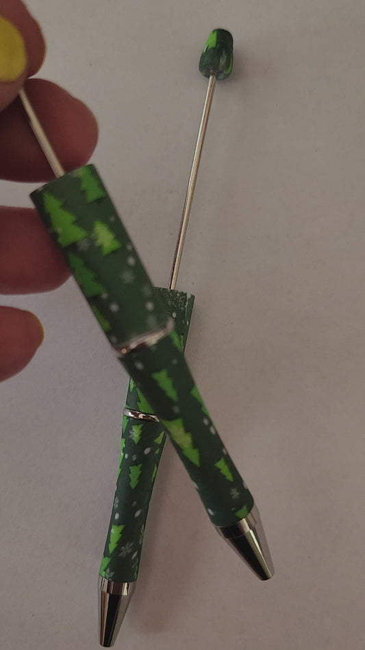 Beadable Pen Blanks- Christmas Trees