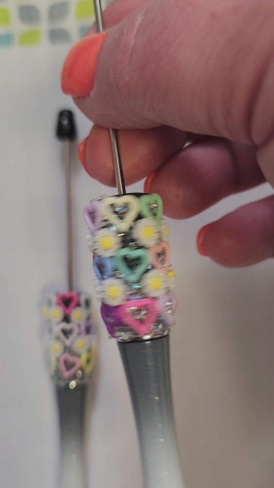 Beadable Fancy Pen Blanks- Hearts