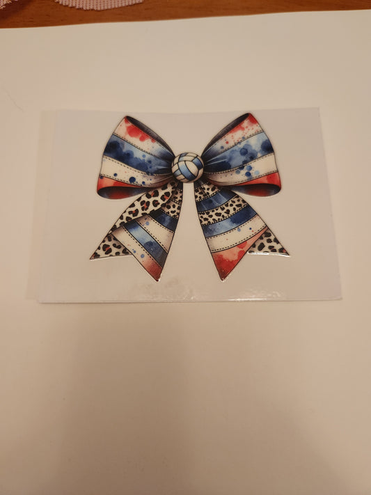 UVDTF Decal- Volleyball Bow