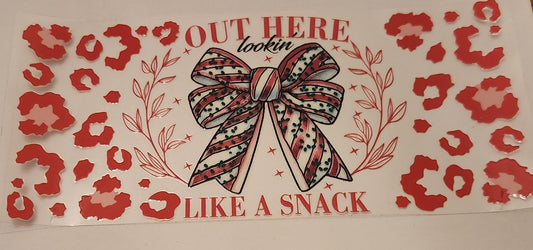 UVDTF 16oz Cup Wrap- Looking Like a Snack Bow