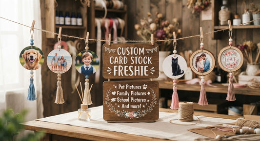 Custom Cardstock Freshie- Your Favorite Pictures in a Freshie!