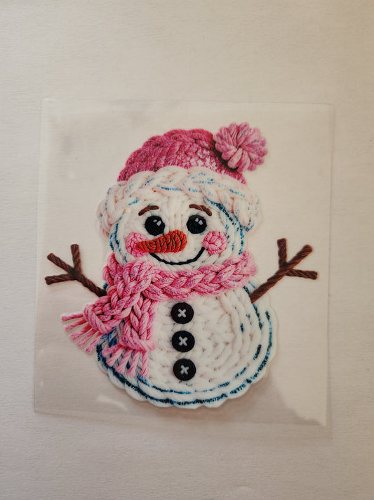 UVDTF Decal- Snowman Fo-yarn ⛄️
