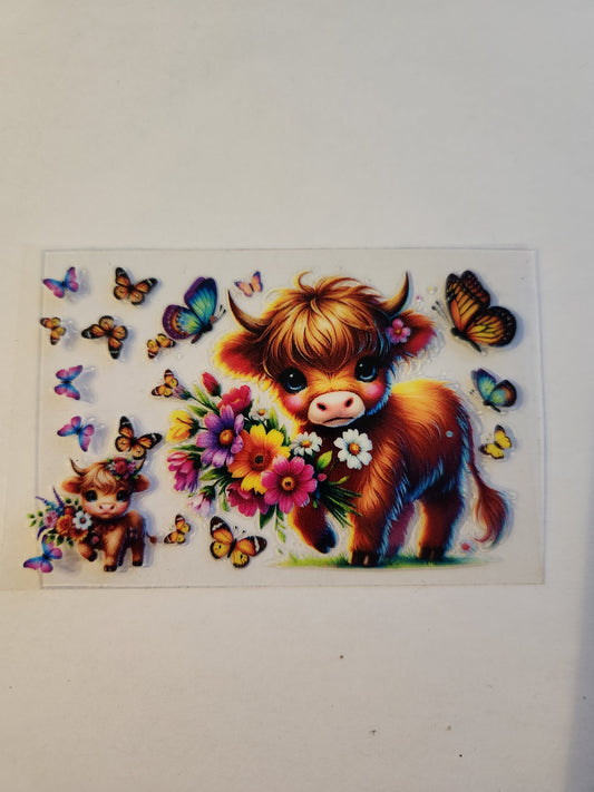 UVDTF Credit Card Wrap- Cows