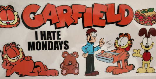 UVDTF 16oz Cup Wrap- Orange Cat