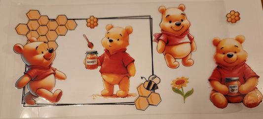 UVDTF Wrap- 16oz Honey Pooh Pooh