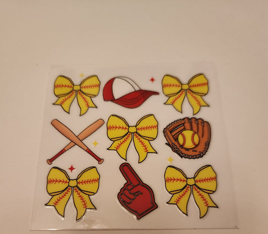UVDTF Decal- Softball