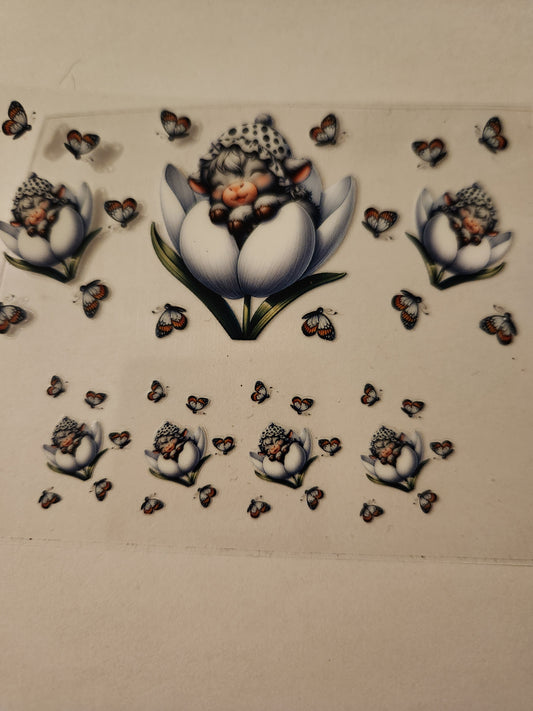 UVDTF Credit Card Wrap- Cows