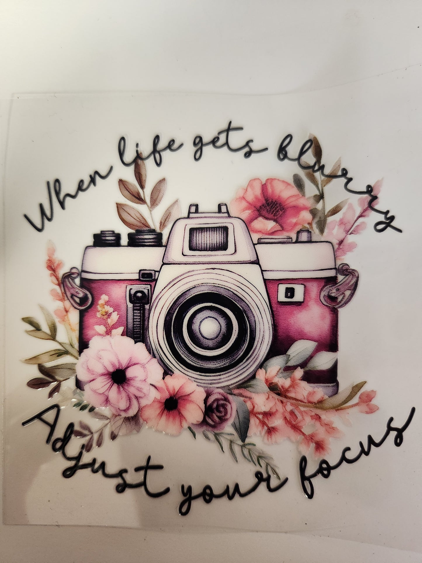 UVDTF Decal Cup Wrap- When Life Gets Blurry