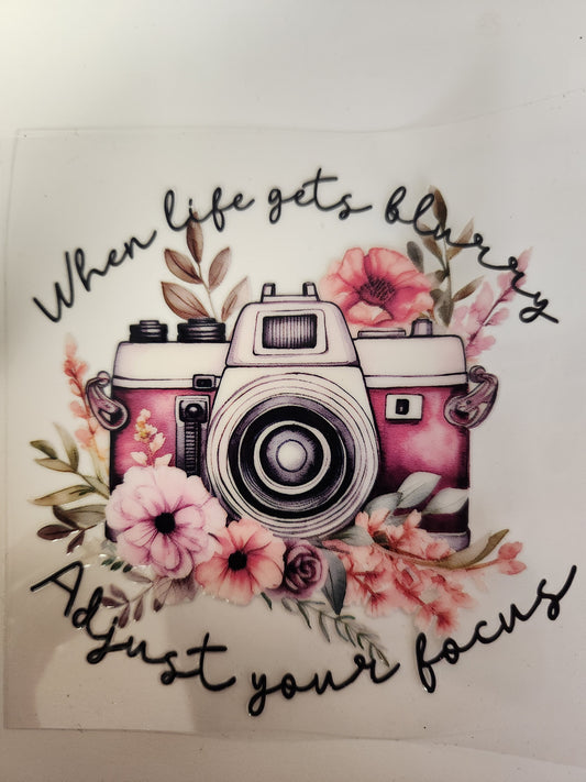 UVDTF Decal Cup Wrap- When Life Gets Blurry