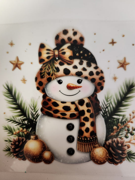 UVDTF Decal Cup Wrap- Snowman