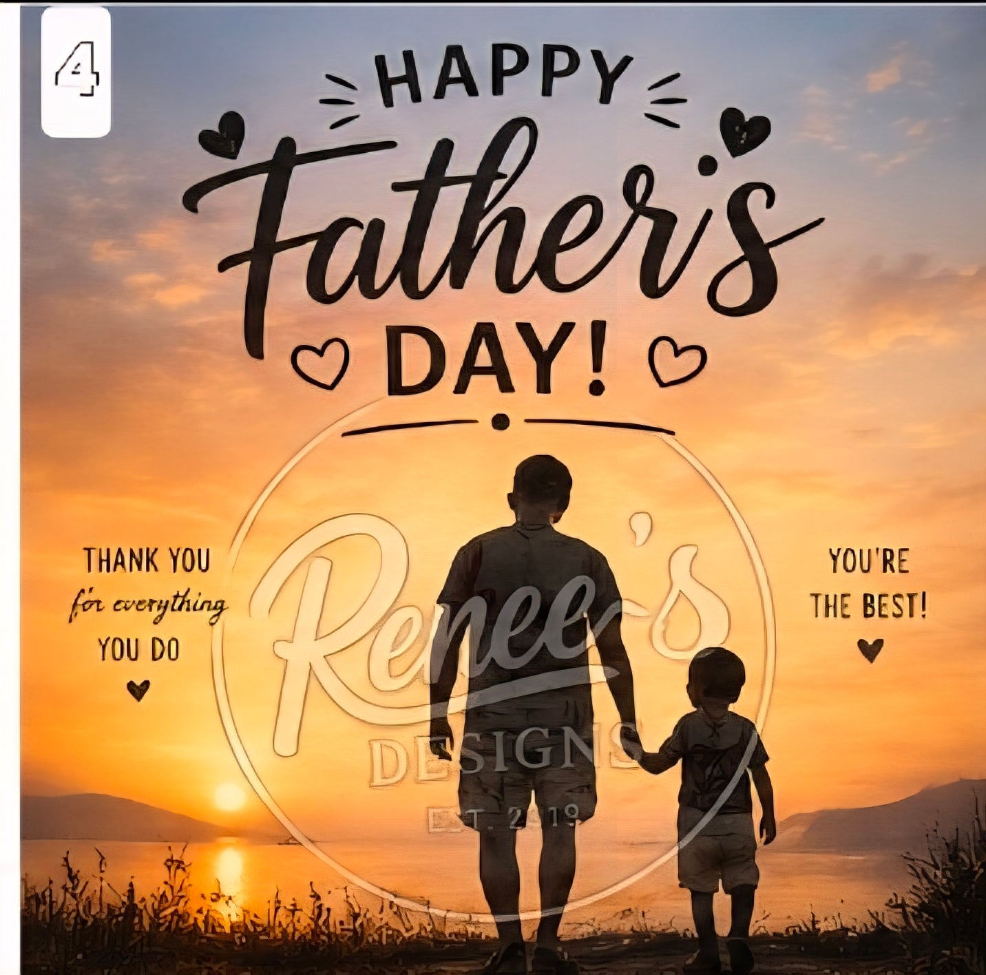 Custom Digital Fathers Day Print. Choose from above or Message me Your Request