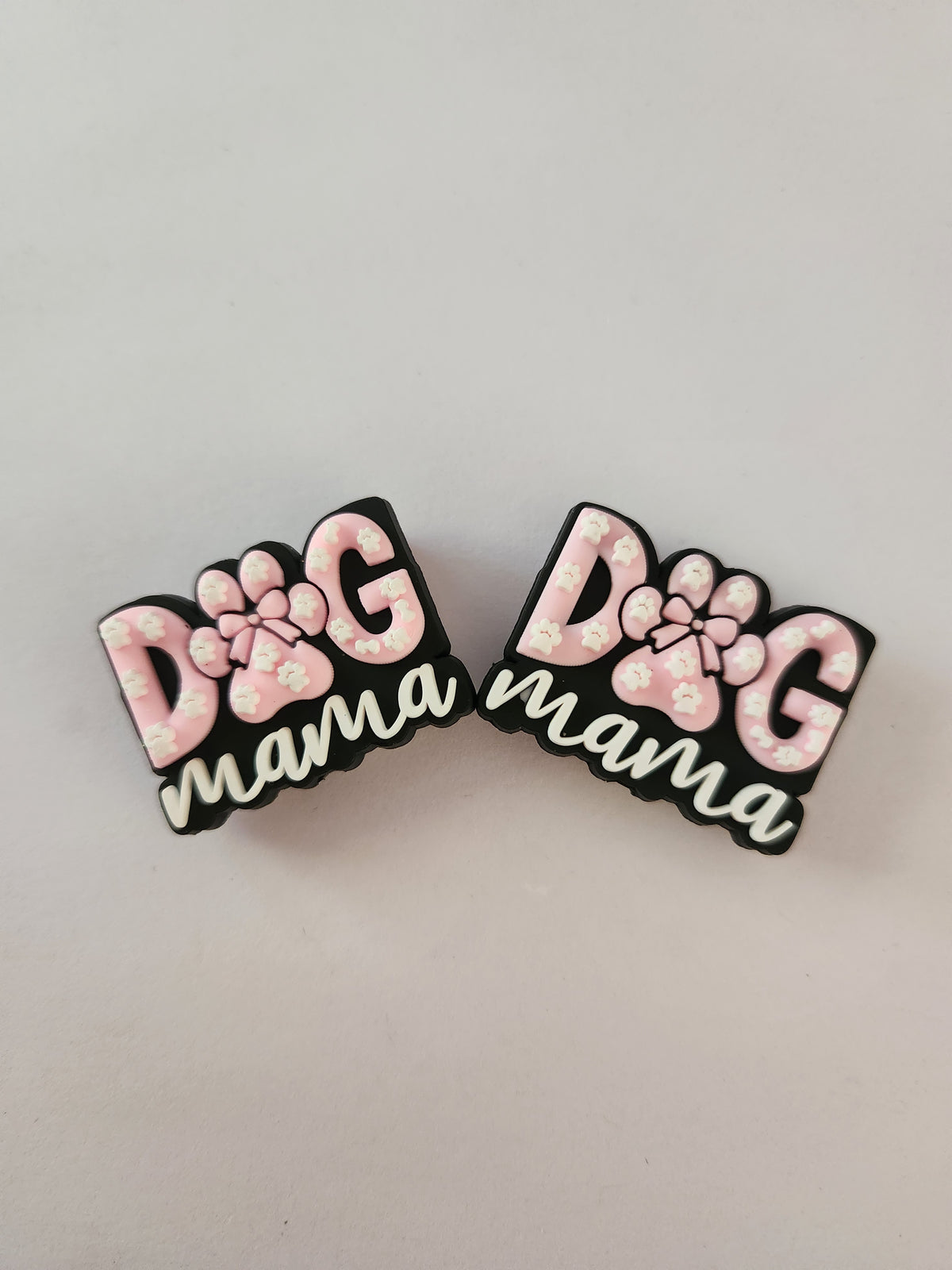 2D Silicone Focal- Floral Dog Mama