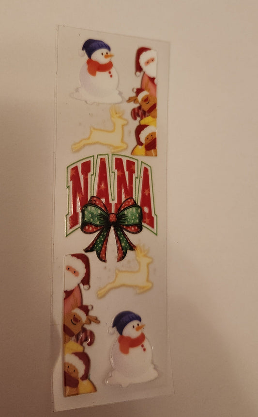 UVDTF Pen Wrap- Christmas Nana (single)