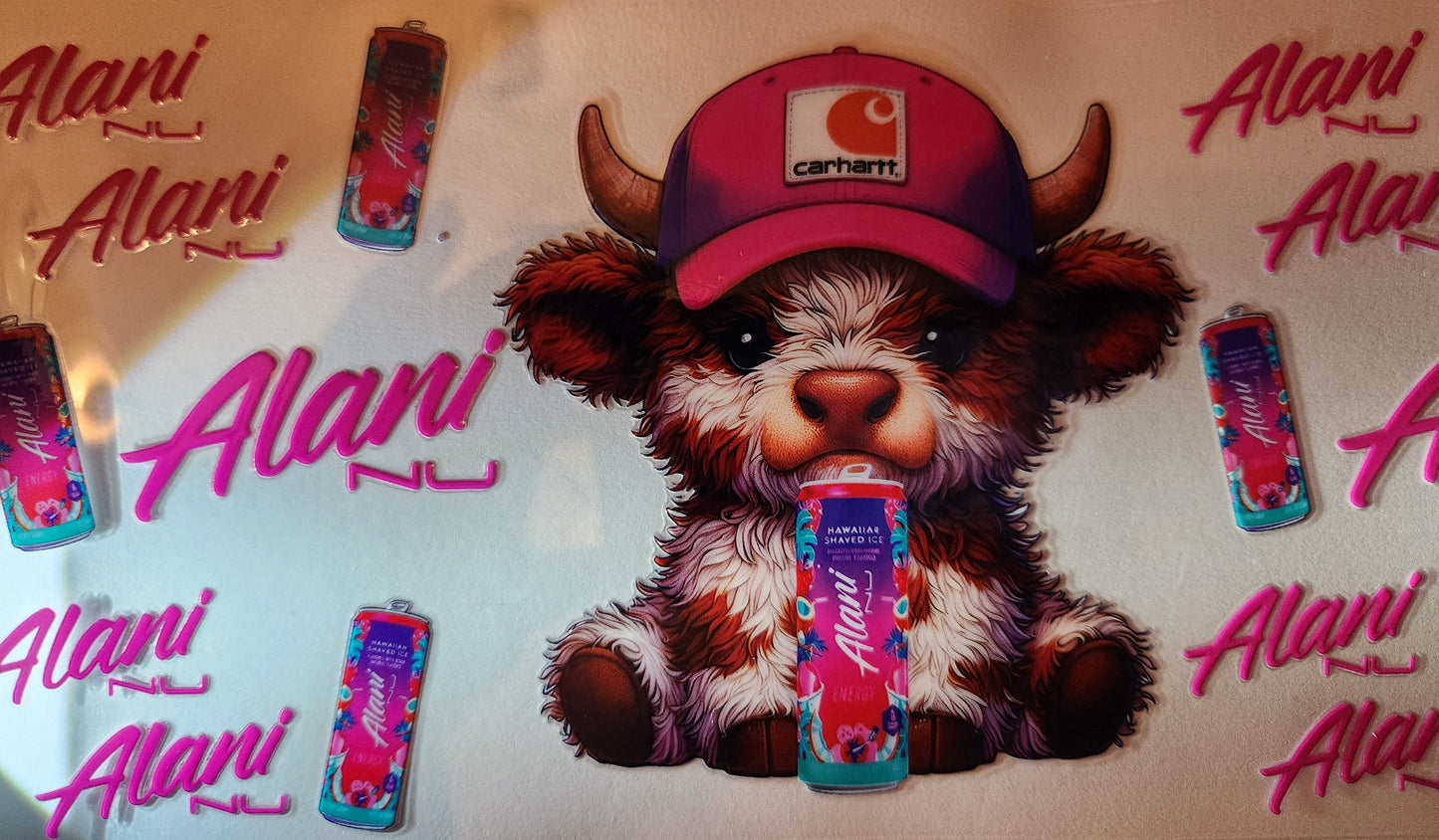UVDTF Wrap- 16oz Alani Cow