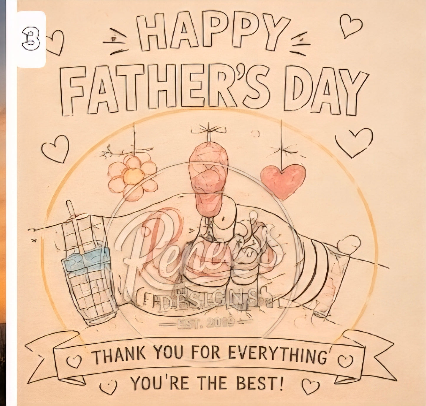 Custom Digital Fathers Day Print. Choose from above or Message me Your Request