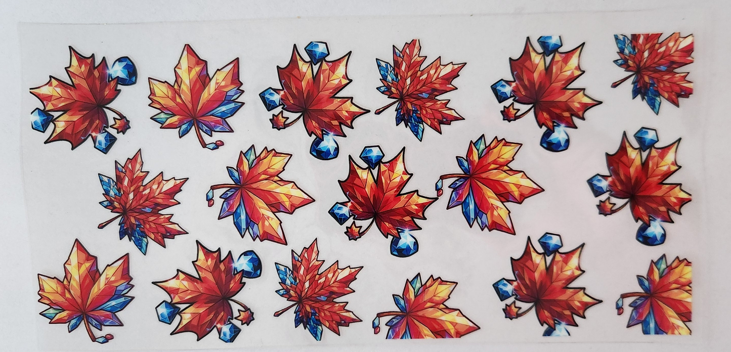 UVDTF Wrap 16oz- Leaves