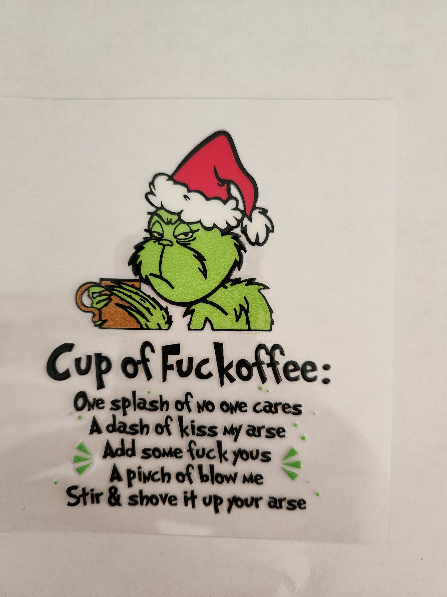 UVDTF DecalCup Wrap- Fuckoffee