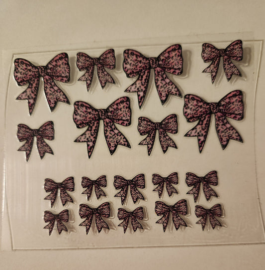UVDTF Mini Tumbler Keychain Wrap (single) Bows