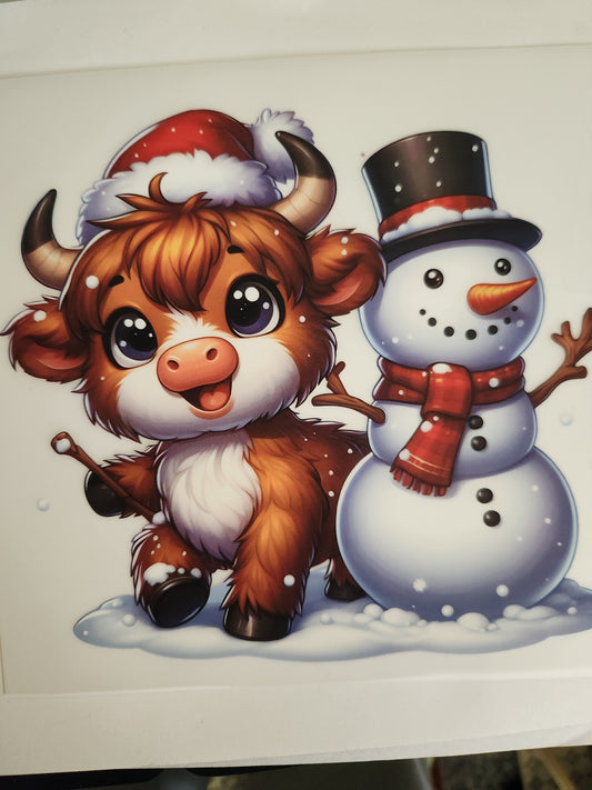 Child SizeHeat Transfer- Snowman