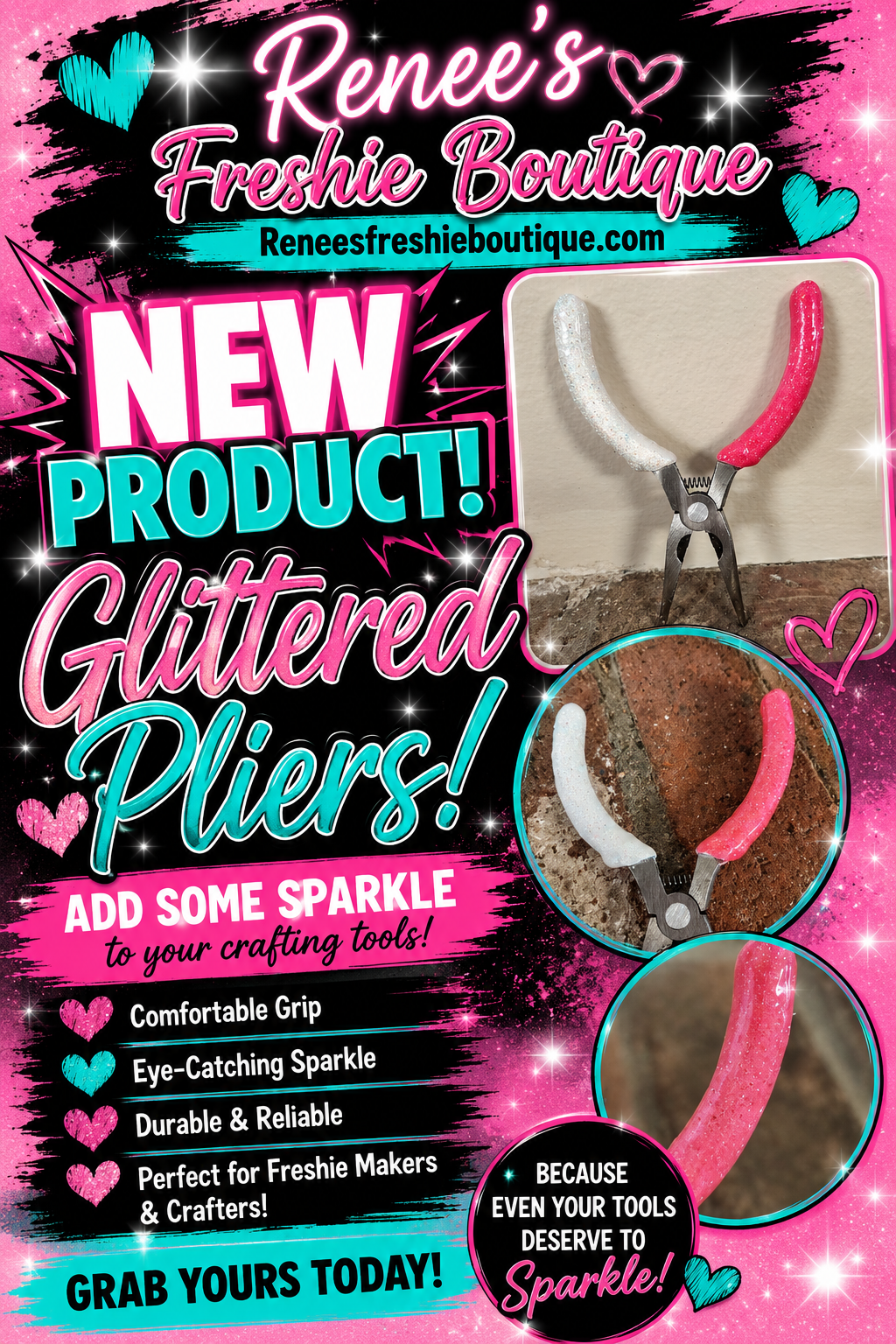 Glittered Crafting Pliers
