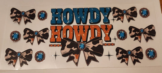 UVDTF 16oz Cup Wrap- Howdy