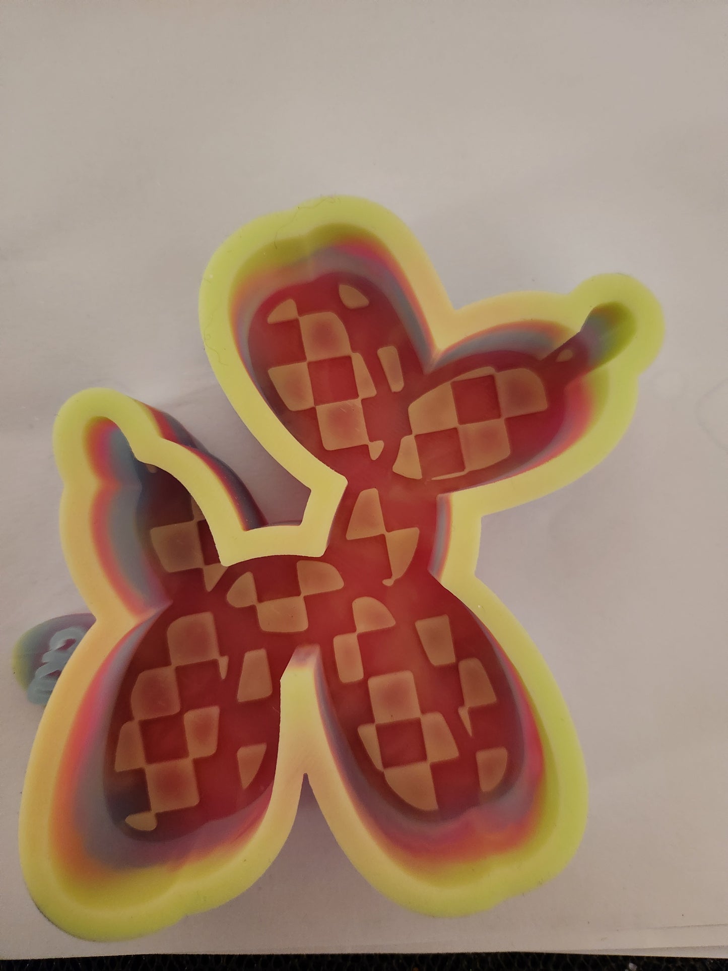 Custom Freshie- Checkered Balloon Dog