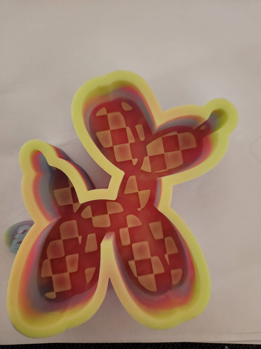 Custom Freshie- Checkered Balloon Dog