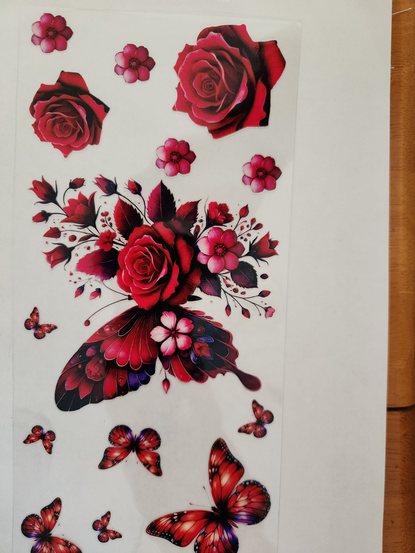 Cup Wrap- Butterfly Flower