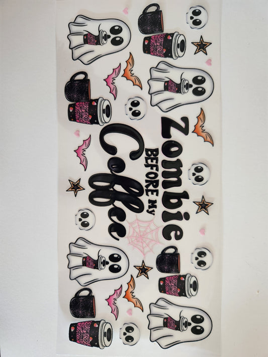 Cup Wrap- Coffee Zombie