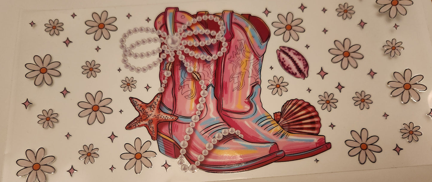 UVDTF Wrap 16oz- Cowgirl Boots