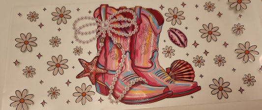 UVDTF Wrap 16oz- Cowgirl Boots