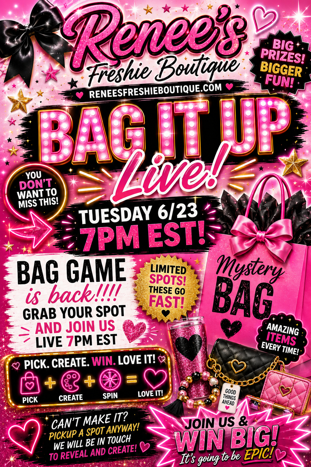 Bag It Up Live Game