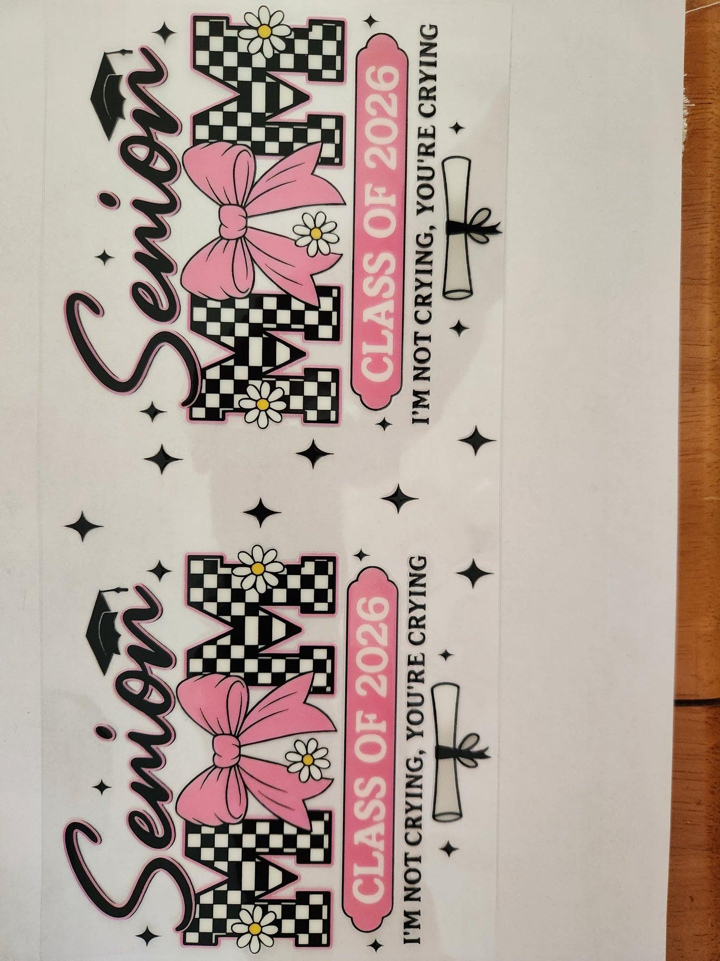 Cup Wrap- Senior Mom