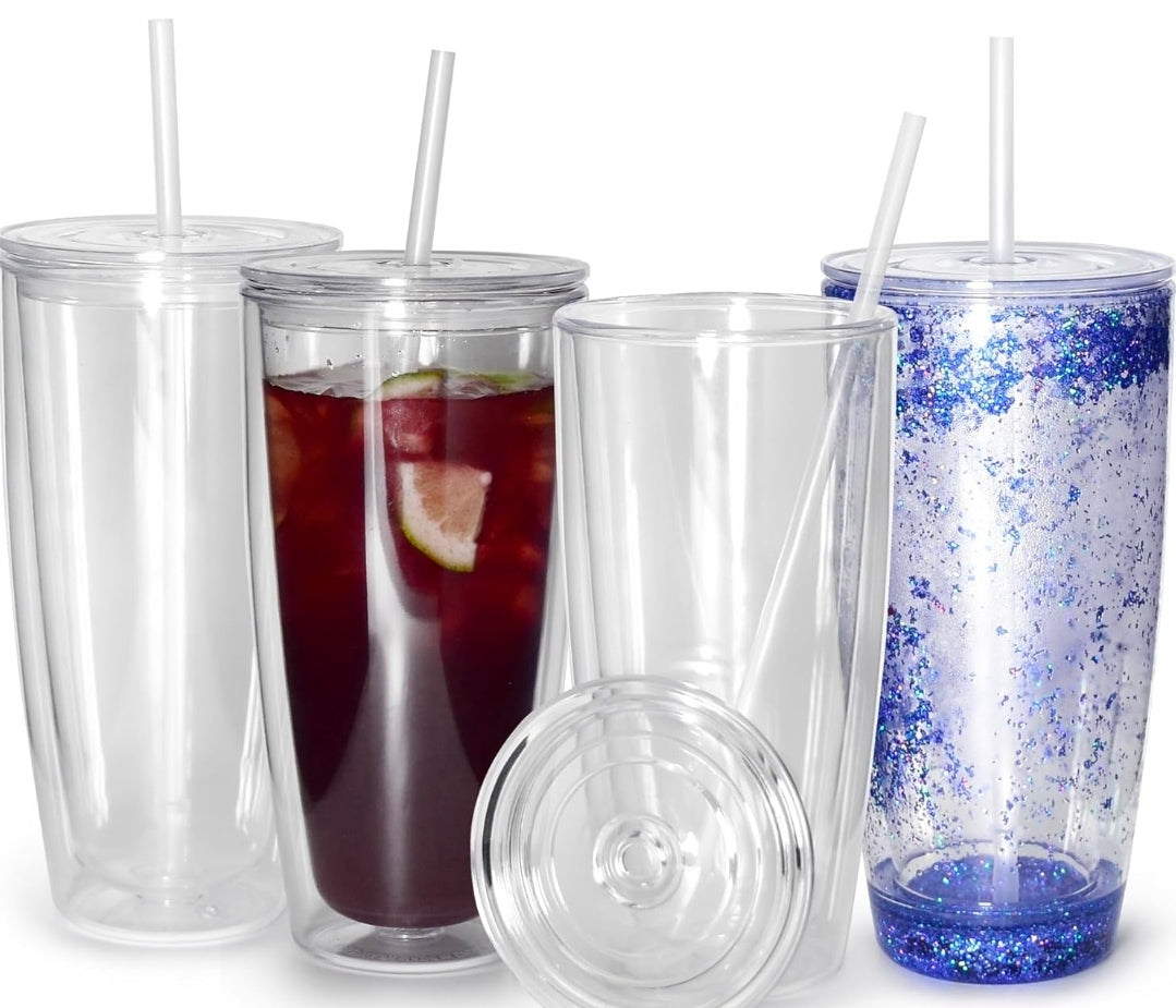 24oz Round Snowglobe Cup- Custom