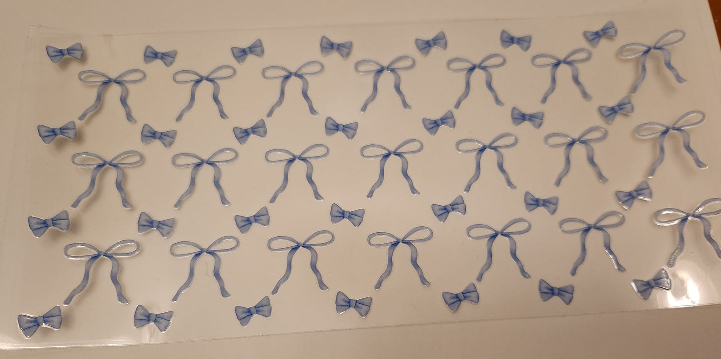 UVDTF Wrap 16oz- Blue Bows