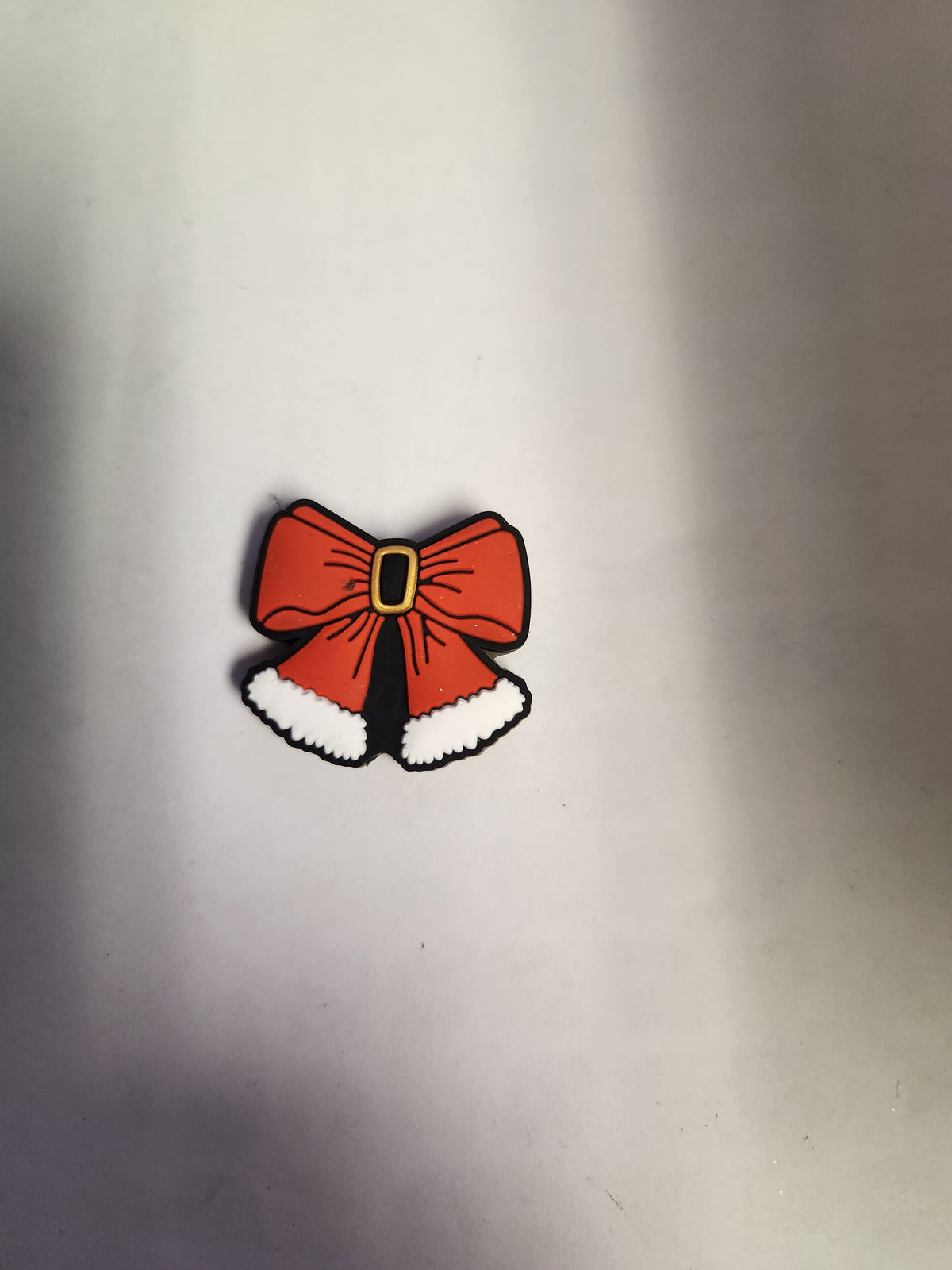 2D Silicone Focal- Santa Bow