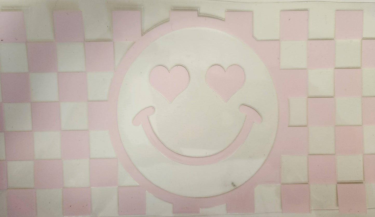 UVDTF 16oz- Checkered Smile