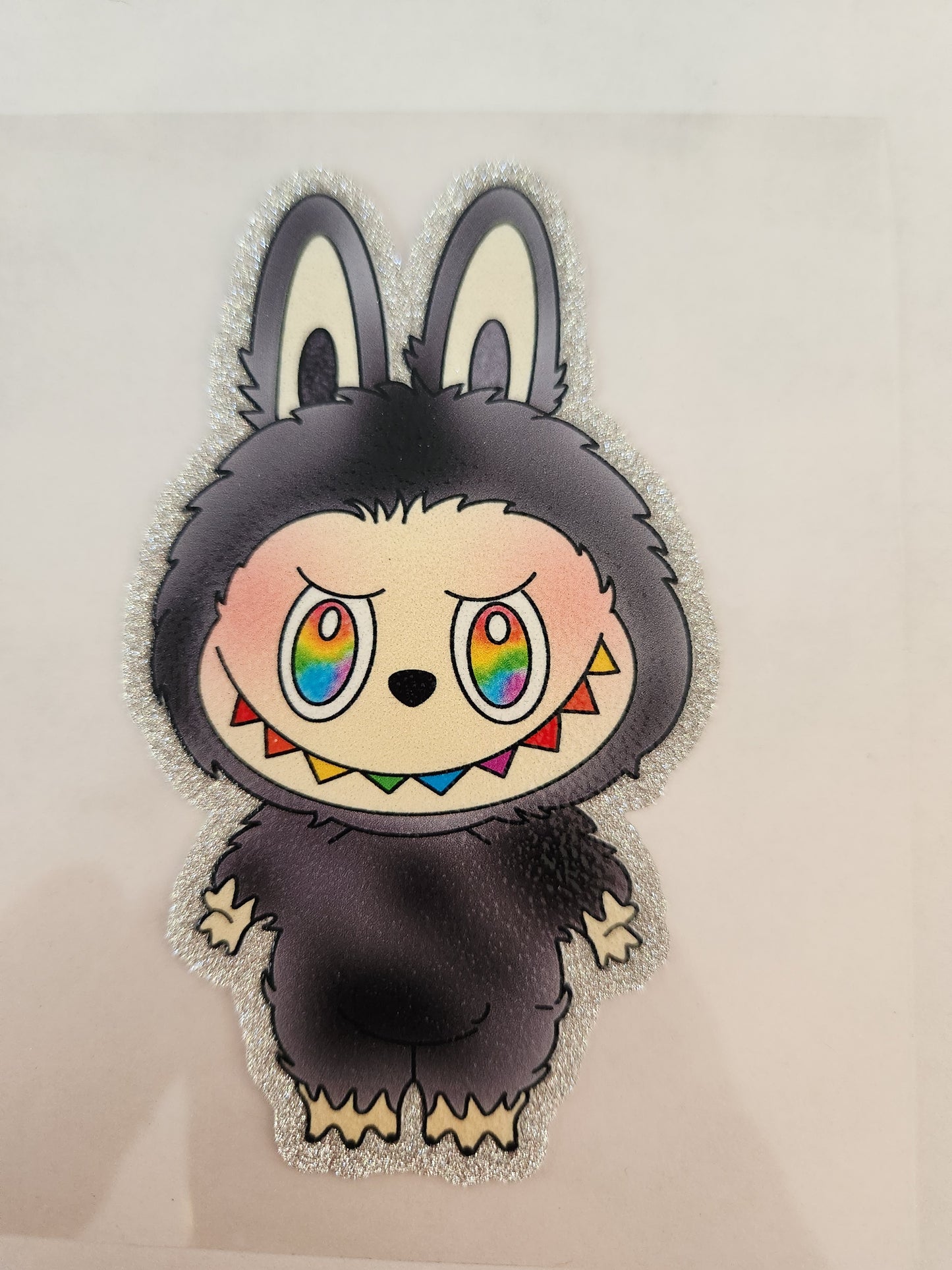 Cup Wrap- Glitter Labubu Rainbow