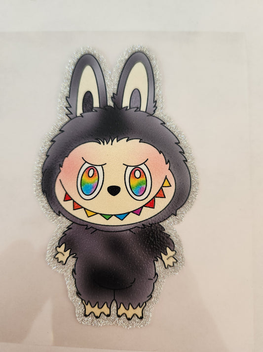 Cup Wrap- Glitter Labubu Rainbow