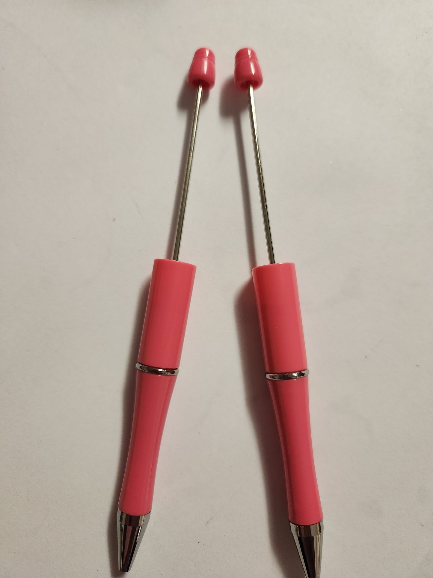 Beadable Pen Blanks- Rose Pink