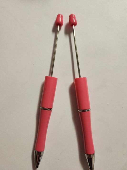 Beadable Pen Blanks- Rose Pink