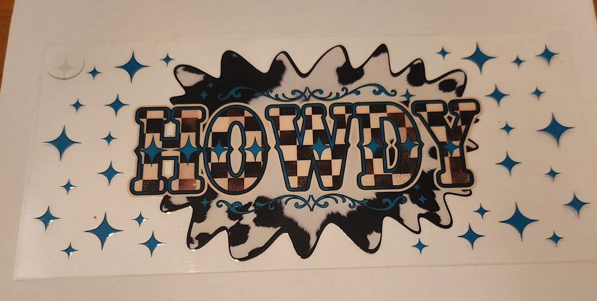 UVDTF 16oz Cup Wrap- Howdy