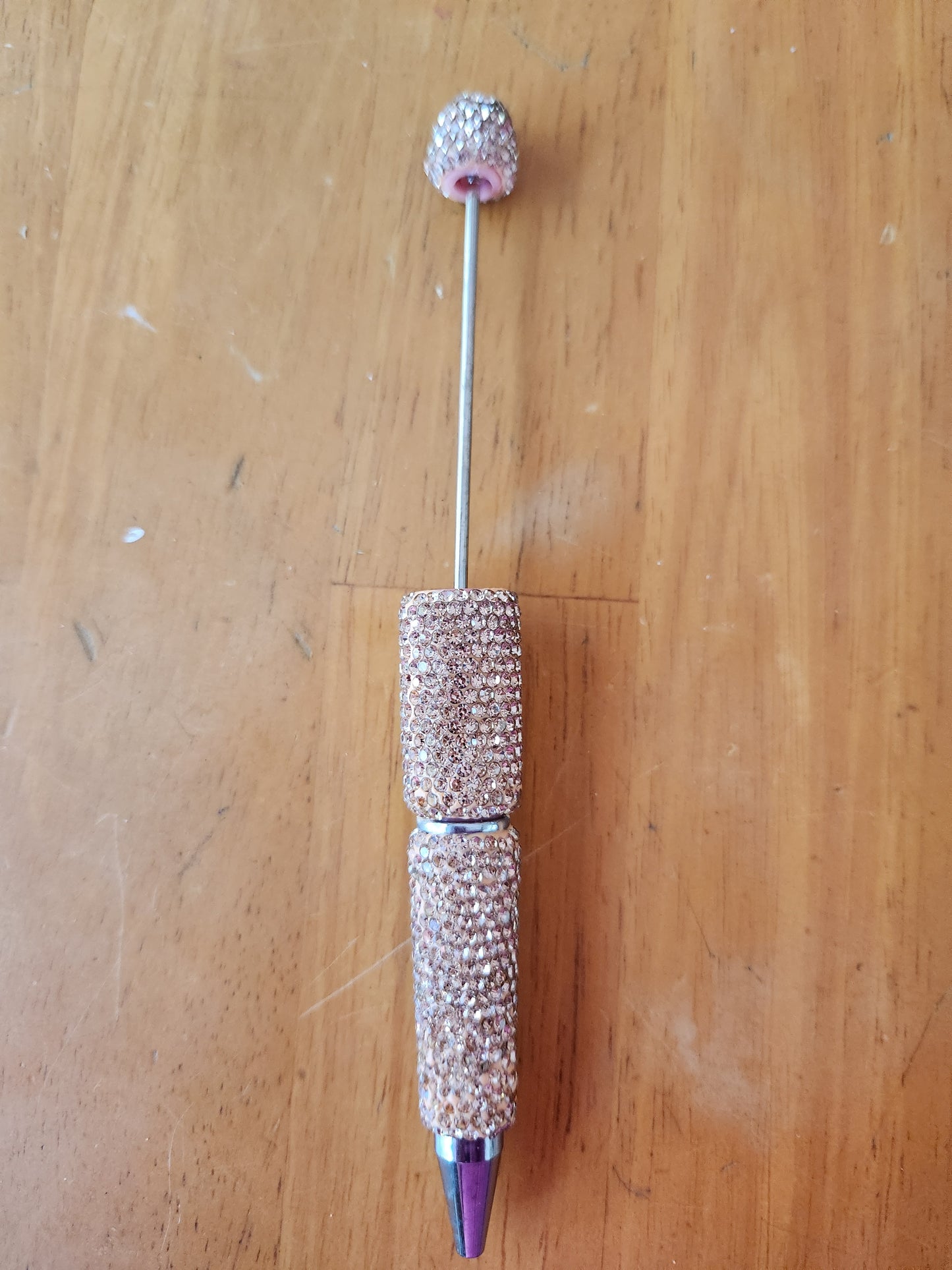 Beadable Fancy Pen Blanks- Gold / tan