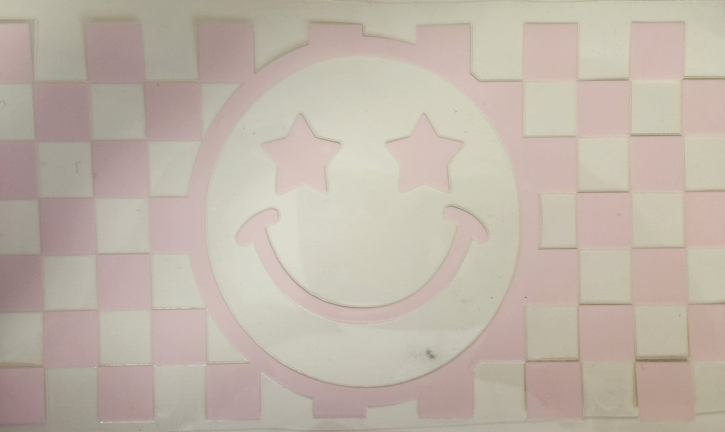 UVDTF 16oz- Checkered Smile