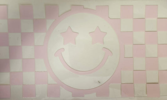 UVDTF 16oz- Checkered Smile