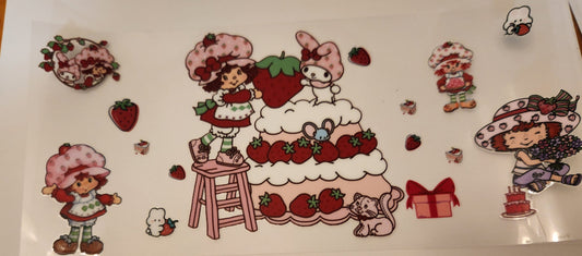 UVDTF Decal- Strawberry Girl